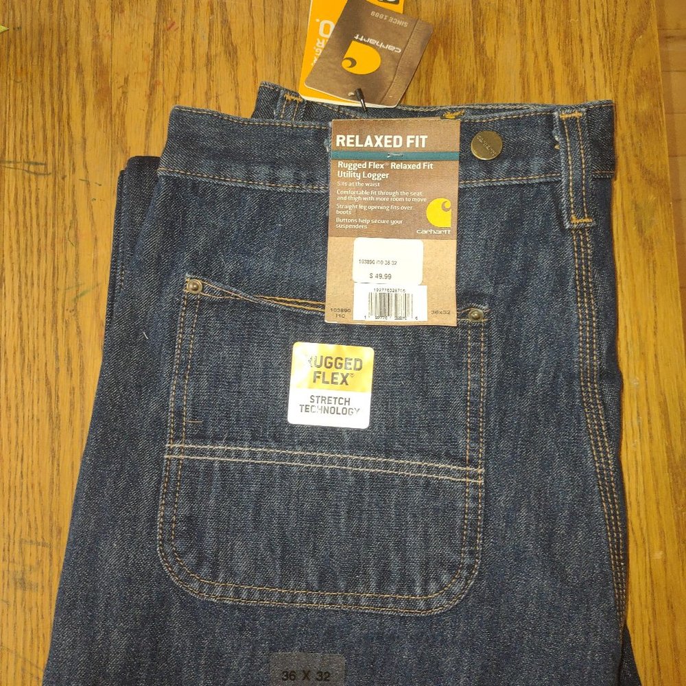 Carhartt Men's Rugged Flex Utility Logger Jean